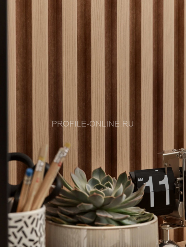 Стеновая реечная панель VOX LINERIO L-LINE дерево 2650х122х21 мм