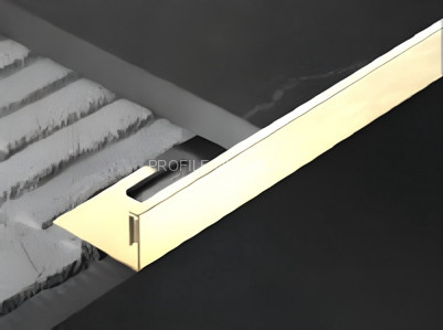 L-образный профиль 12х3 мм из нержавеющей стали SS 304 FSBP019-12 GP S.S.304 золото полированное 2.7 м