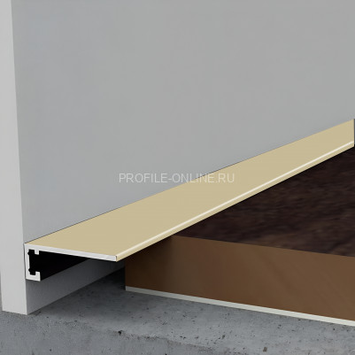 Микроплинтус из алюминия щелевой 6х16 мм Диал МП-6-2м 9121 шампань 2 м