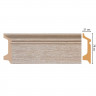 Напольный плинтус DECOMASTER D122-72ДМ (78x21x2400) Ясень, ударопрочный полимер