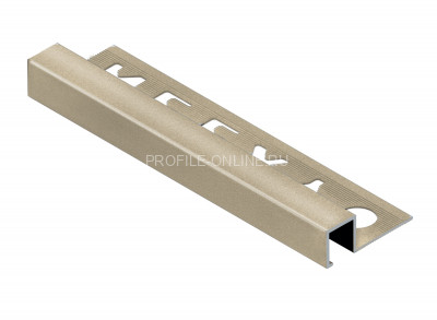 П-образный профиль закладной алюминиевый 10х10 мм NEEXY PV31-09 BCP шампань блестящая 2.7 м