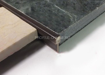 Латунный Т-профиль вставка ЛПТ-05 старая бронза 2,7 м