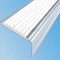 Алюминиевый угловой противоскользящий порог с резиновой вставкой 26х50 мм АУ-50 (Премиум) белый 3 м