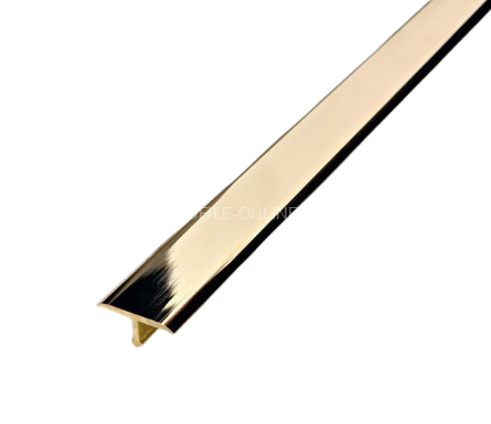 T-профиль латунный 10 мм ЛТ-11 полированный 270 см