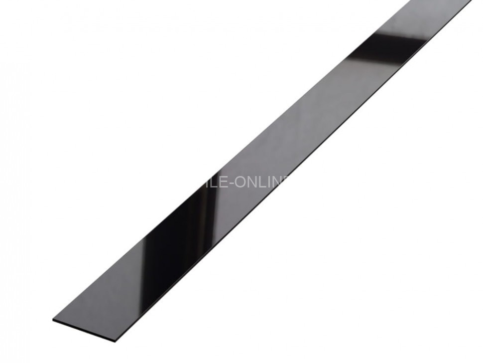 Полоса из нержавеющей стали 304 100 мм FBS 100 BP S.S.304 черная полированная 3 м