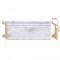 Напольный плинтус DECOMASTER D122-79ДМ (78x21x2400) Мрамор белый, ударопрочный полимер