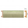 Напольный плинтус DECOMASTER D234-373ДМ (58x16x2400) Шампань, ударопрочный полимер