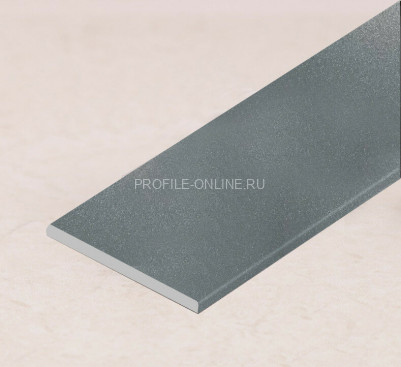 Алюминиевая полоса 40 мм графит муар (толщина полосы 1,6 мм) 3м