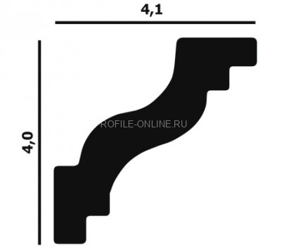 Потолочный плинтус Перфект Плюс P28 40 мм 200 см белый из ударопрочного полимера