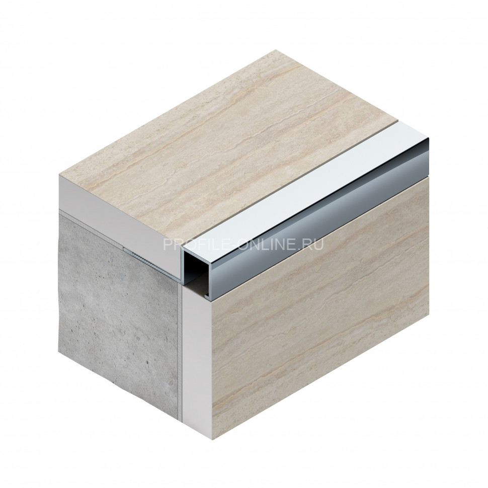 П-образный профиль закладной алюминиевый 10х10 мм NEEXY PV31-18 MBL черный матовый 2.7 м