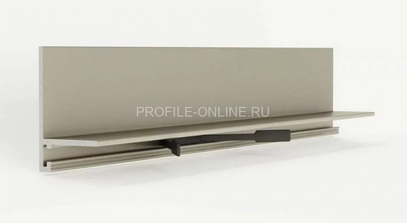 Алюминиевый микроплинтус скрытого монтажа 16х36 мм Laconistiq micro-L max шампань 245 см