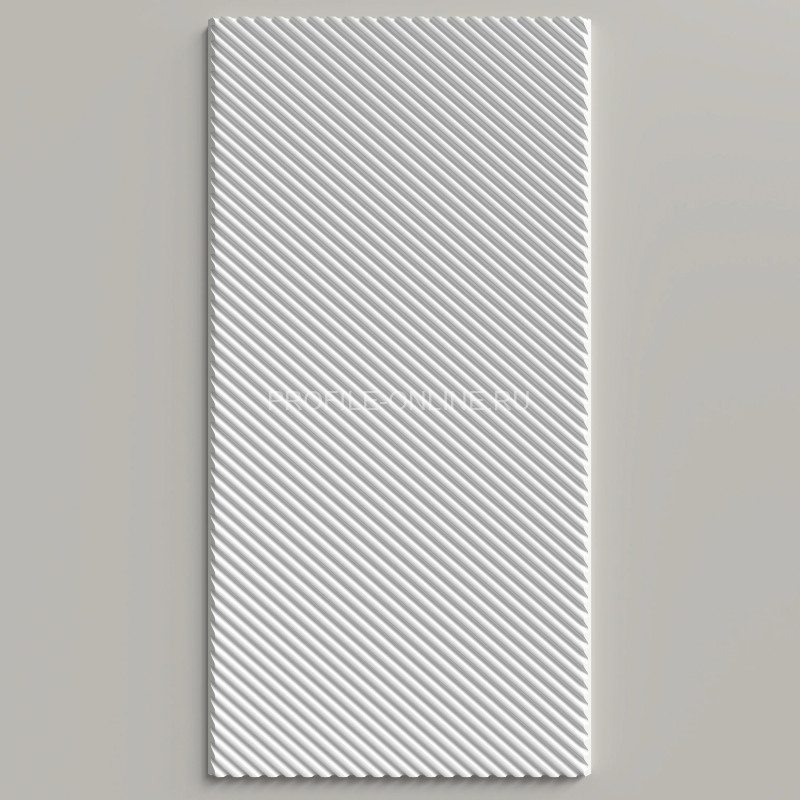 Отделочная стеновая декоративная панель 3D 200х10х3000 мм Decor-Dizayn DD927(3m) из полистирола белая, под покраску 3 м