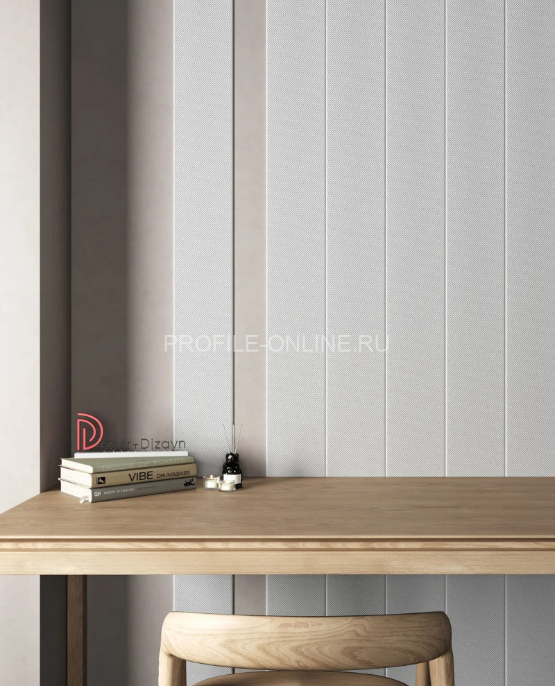 Отделочная стеновая декоративная панель 3D 200х10х3000 мм Decor-Dizayn DD927(3m) из полистирола белая, под покраску 3 м
