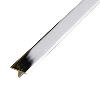 T-профиль латунный 10 мм ЛТ-11 хром 270 см