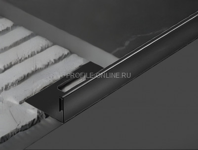 L-образный профиль 12х3 мм из нержавеющей стали SS 304 FSBP019-12 BP S.S.304 черный полированный 2.7 м