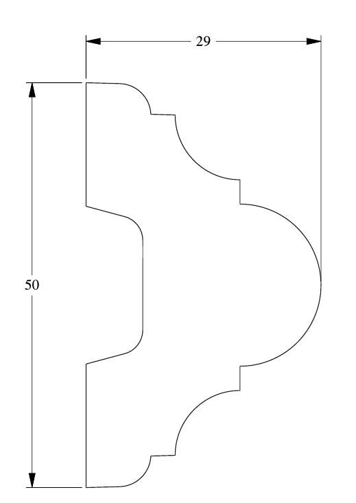 Декоративный гибкий молдинг Orac Decor Purotouch P4020F белый полиуретановый 50х29 мм 200 см