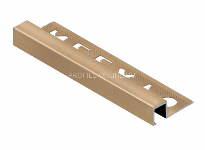П-образный профиль закладной алюминиевый 10х12 мм NEEXY PV32-05 BG золото блестящее 2.7 м