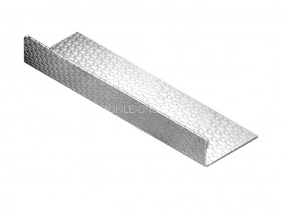 L-образный профиль из нержавеющей стали 12.5 мм NEEXY PVS94-10 EM тисненый 2.7 м