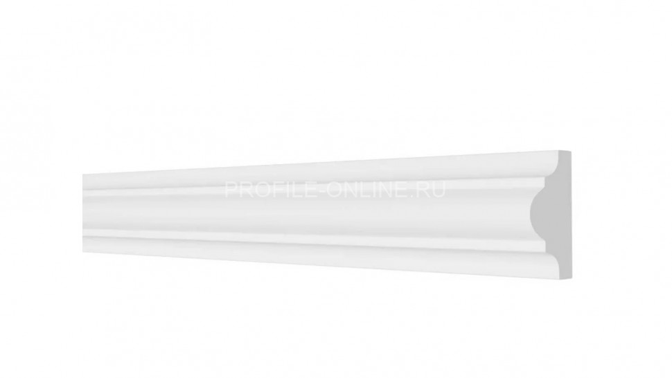 Декоративный молдинг 40х19 мм Decor-Dizayn DD002 полистирол белый, под покраску 2 м