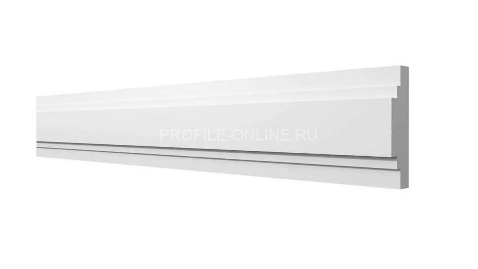 Декоративный молдинг 30х10 мм Decor-Dizayn DD623 полистирол белый, под покраску 2 м