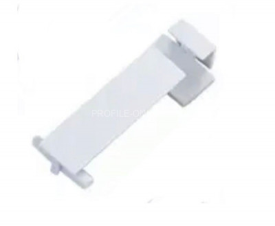 Соединитель металлический для плинтуса с подсветкой ПЛС-50 серебро матовое