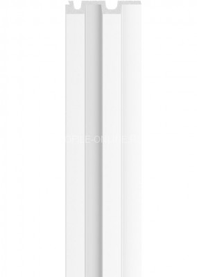 Стеновая реечная панель VOX LINERIO L-LINE белая 2650х122х21 мм