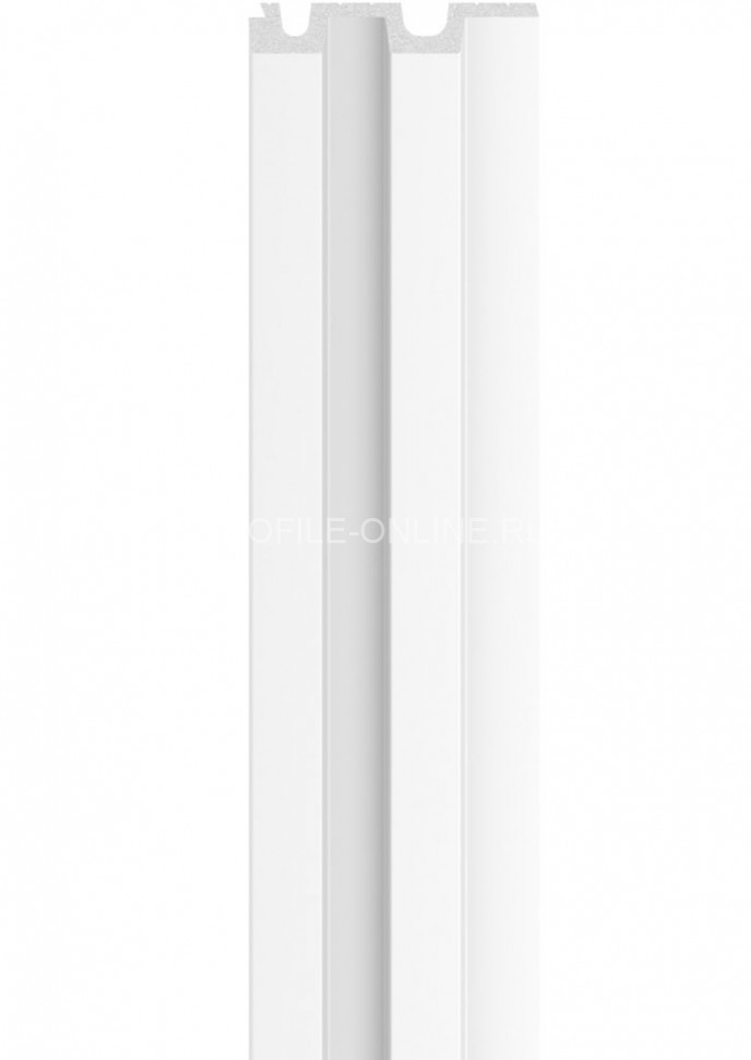 Стеновая реечная панель VOX LINERIO L-LINE белая 2650х122х21 мм