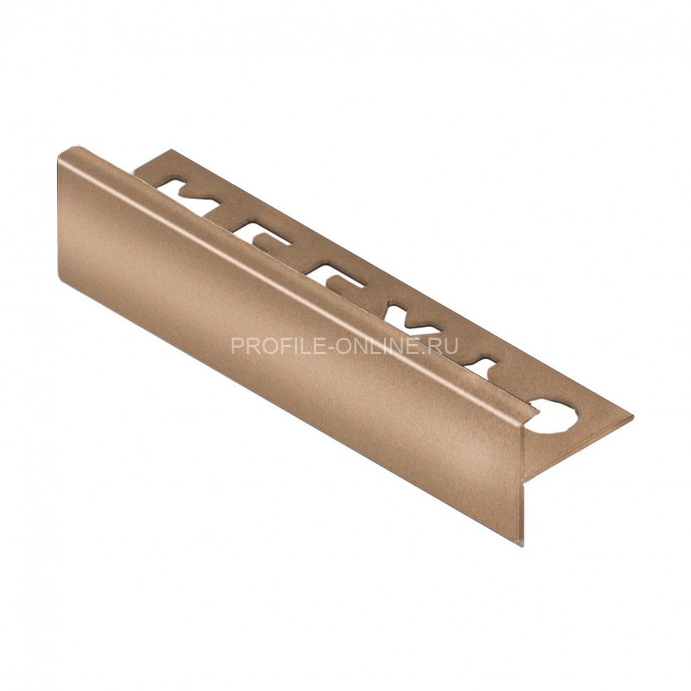 Алюминиевый F-профиль 10 мм NEEXY PV53-07-BBR бронза блестящая 2.7м