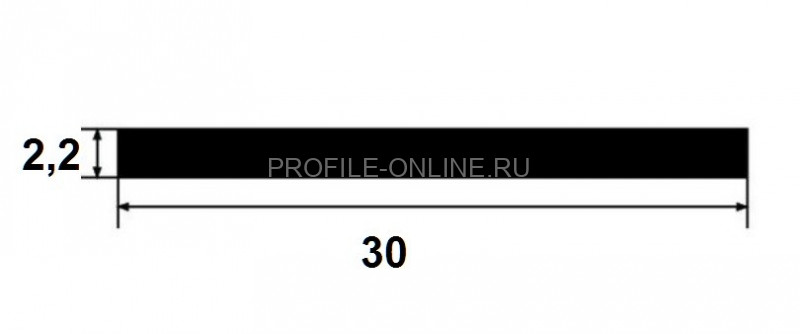 Латунная полоса 30х2,2 PP 30 ON полированная 3м