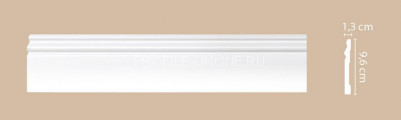 Плинтус напольный DECOMASTER A015 (96x13x2000) ударопрочный, белый, под покраску