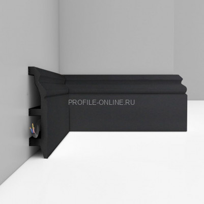 Плинтус напольный Графит DECOMASTER D232-112ДМ (100x22x2400)