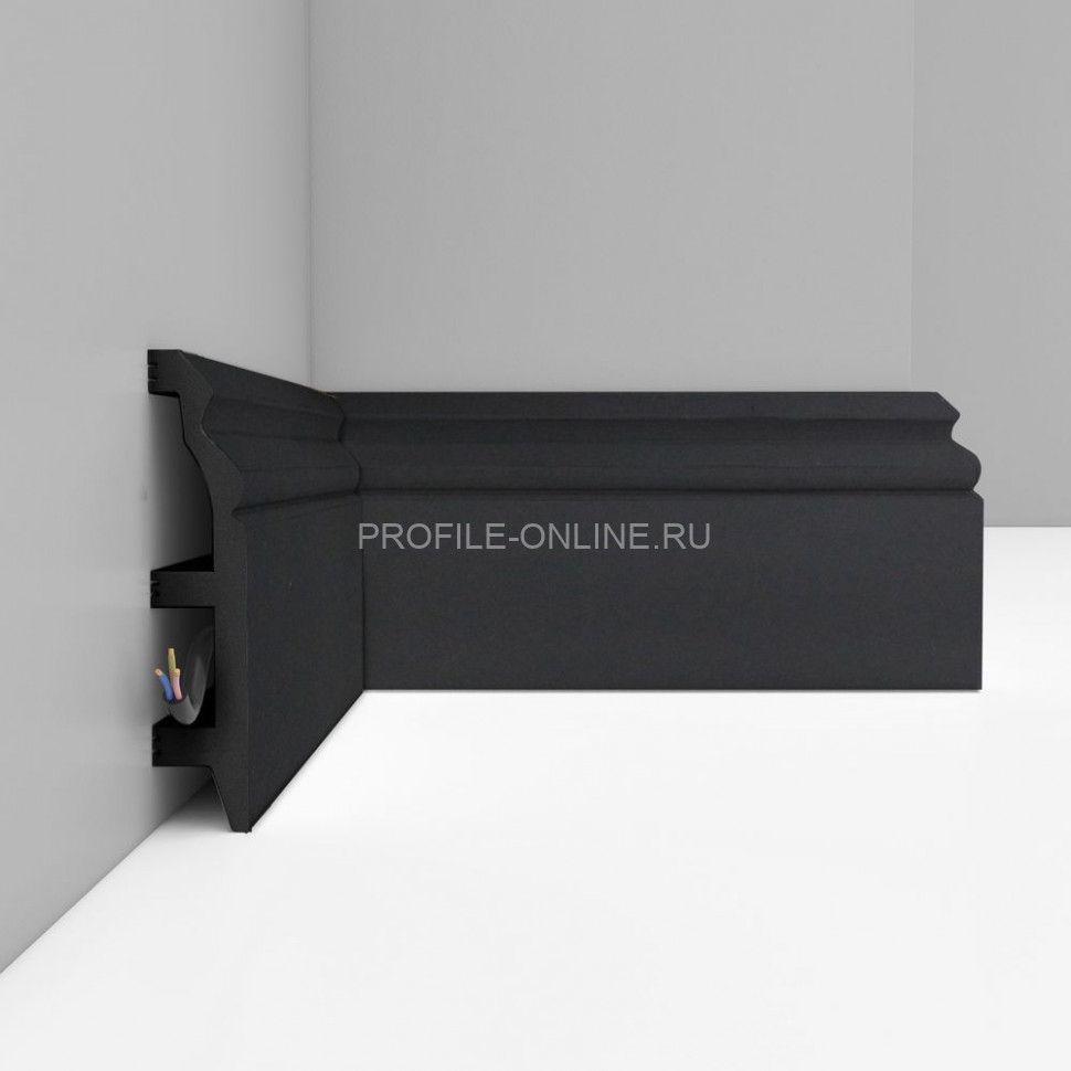 Плинтус напольный Графит DECOMASTER D232-112ДМ (100x22x2400)