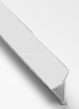 Алюминиевый внутренний угол для плитки закладной 10 мм PV30-24 белый Ral 9016 2,7 м