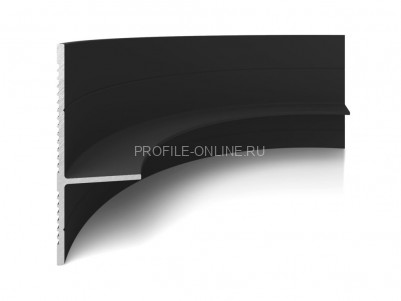 Радиусный элемент на внутренний угол D004.1 R75 мм Decaro D004.1R75inn черный