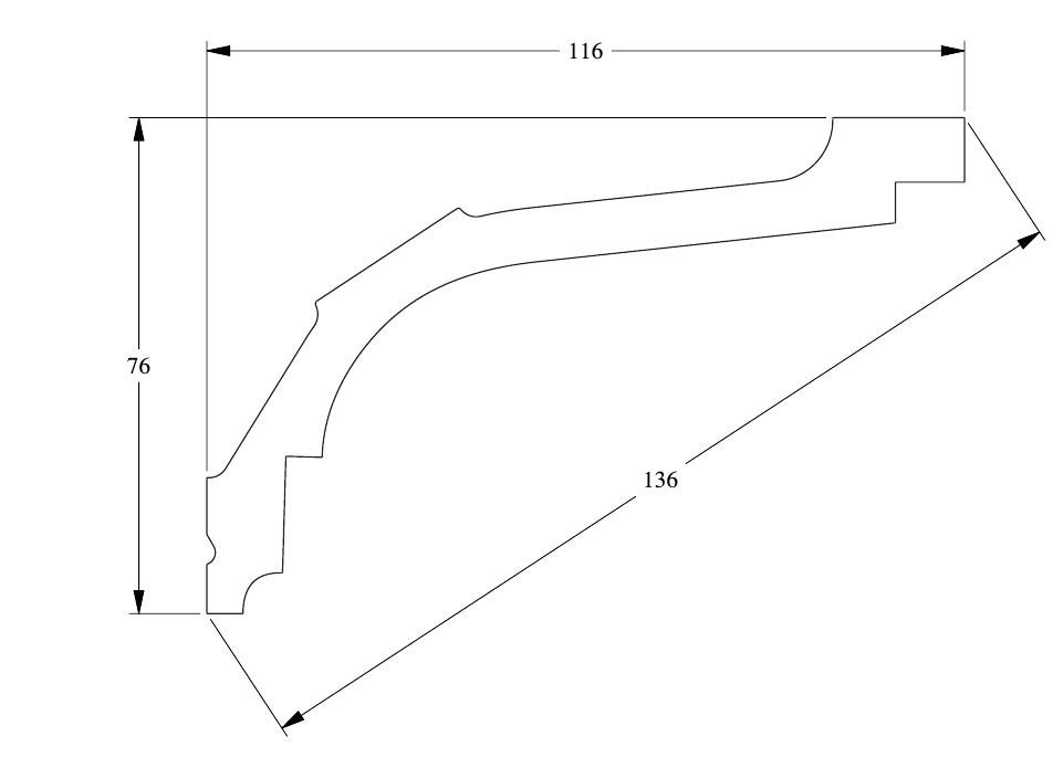 Гибкий потолочный плинтус Orac Decor Purotouch C220F белого цвета из полиуретана 76х116 мм 200 см