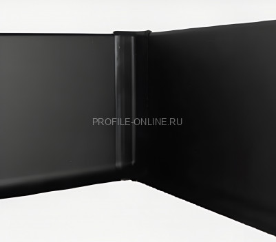 Уголок внутренний для плинтуса Евротрим L-60 ПВХ черный