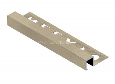 П-образный профиль закладной алюминиевый 10х12 мм NEEXY PV32-08 MCP шампань матовая 2.7 м