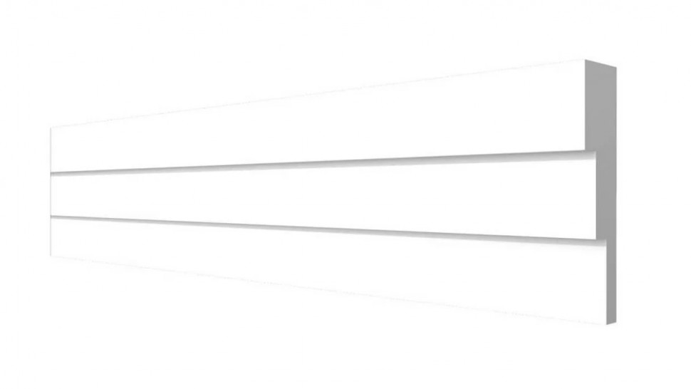 Декоративный молдинг 42х12 мм Decor-Dizayn DD624 полистирол белый, под покраску 2 м