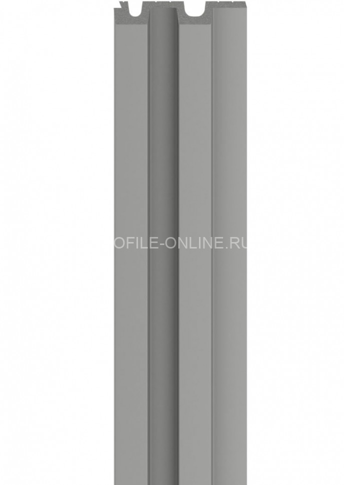 Стеновая реечная панель VOX LINERIO L-LINE серая 2650х122х21 мм