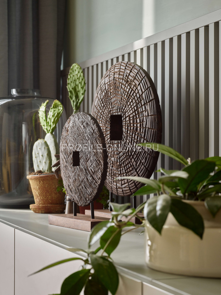 Стеновая реечная панель VOX LINERIO L-LINE серая 2650х122х21 мм