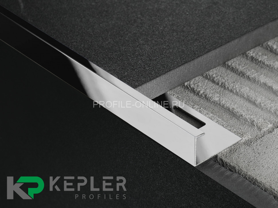 L-образный профиль 10х5 мм из нержавеющей стали SS 304 FSBP130-10 P S.S.304 полированный 2.7 м