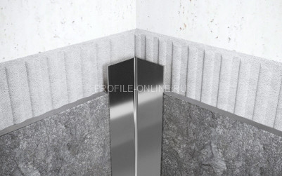 Нержавеющий уголок стальной внутренний 15х15 мм FLV 15 P полированная сталь 300 см