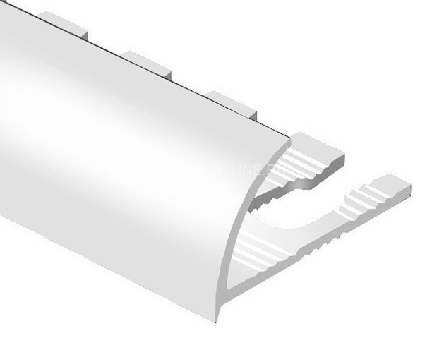 Алюминиевый С-образный профиль гибкий 8 мм PV10-00 eco натуральный 2,7 м