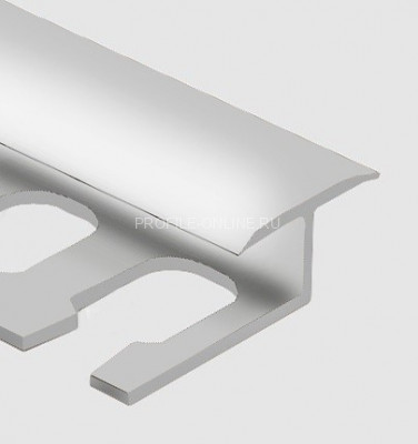 Алюминиевый Т-образный профиль гибкий закладной 14 мм PV43-02 серебро матовое 2,7 м