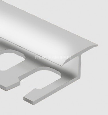 Алюминиевый Т-образный профиль гибкий закладной 14 мм PV43-02 серебро матовое 2,7 м