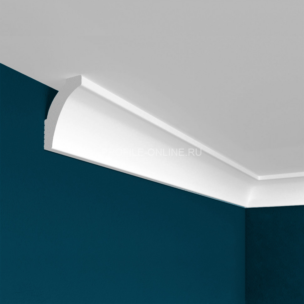 Потолочный плинтус Перфект Плюс P36 29 мм 200 см белый из ударопрочного полимера
