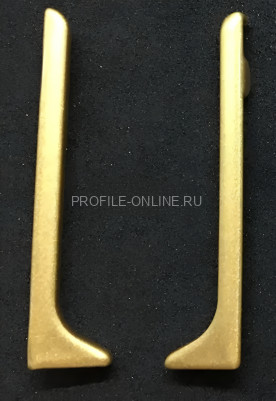Комплект заглушек для плинтуса Евротрим L-80 алюминий золото