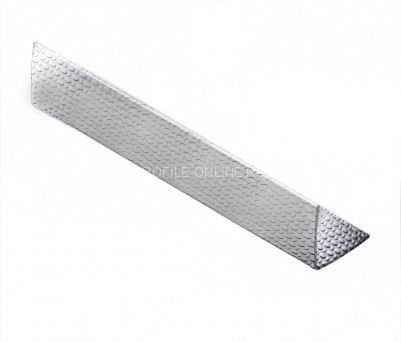 Уголок из нержавеющей стали 10х10 мм NEEXY PVS98-12 EMG тисненый серый 2.7 м