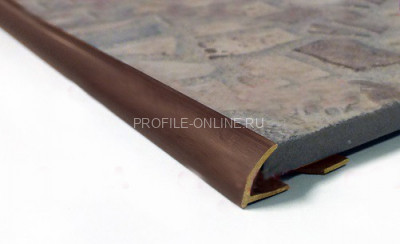 Латунный С-профиль 10 мм ЛПО-9 старая бронза 2,7 м