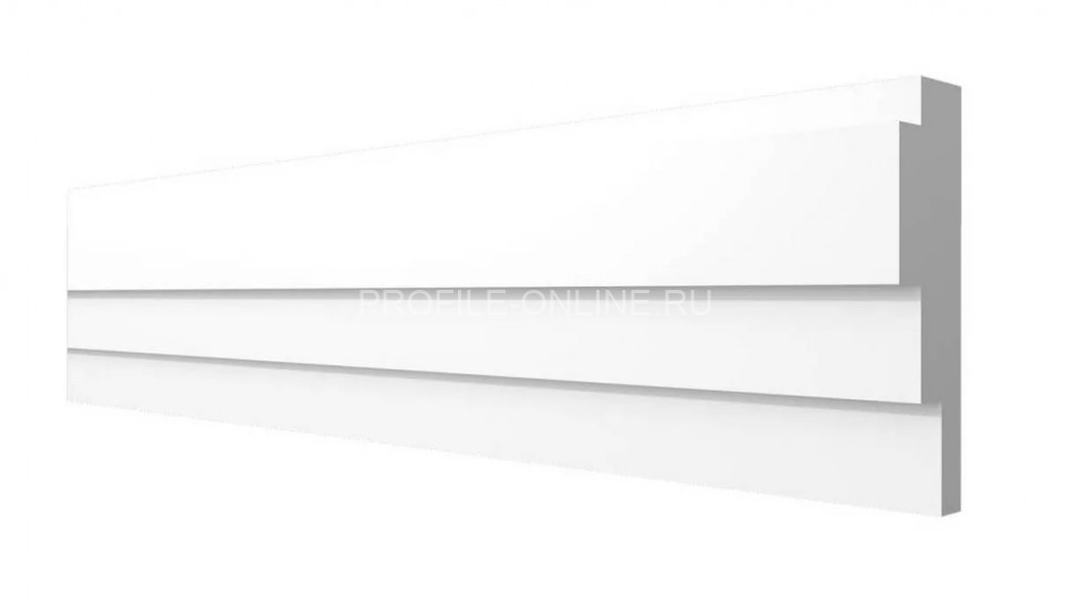 Декоративный молдинг 45х15 мм Decor-Dizayn DD625 полистирол белый, под покраску 2 м